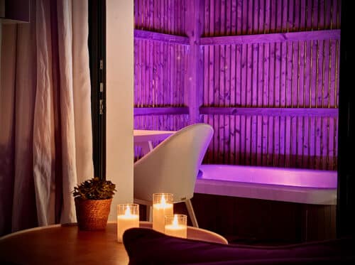 spa prive illumine nuit maison hotes tarn